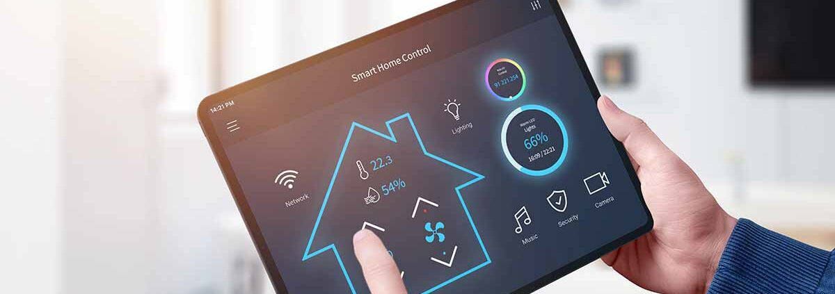 Smart Home Kontrolle per Tablet